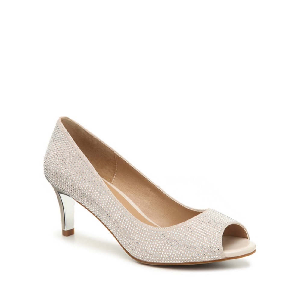 Peep toe heels